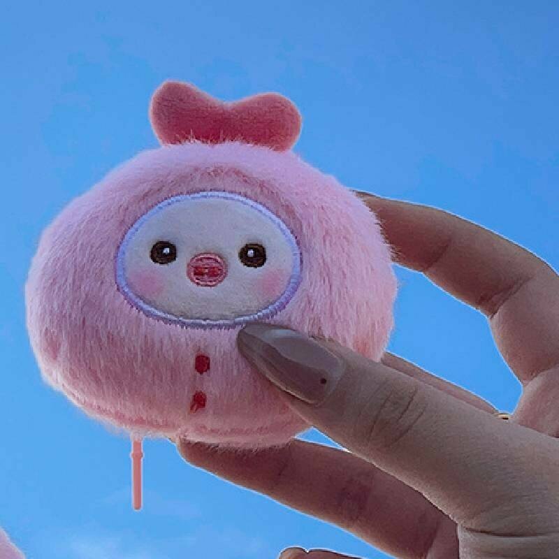 Ключи из короткого плюша с животными с пискунами в милых цветах для всех