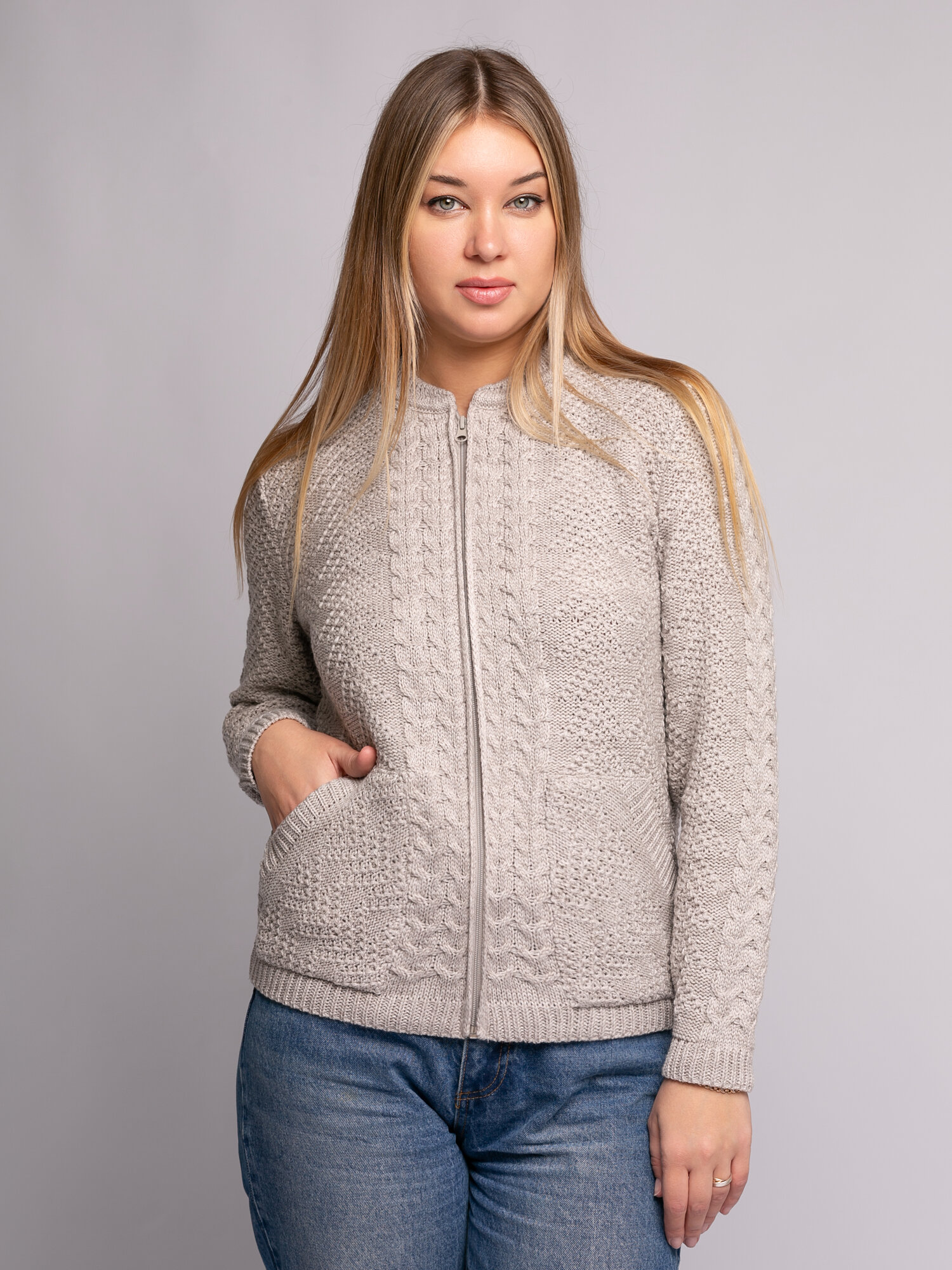 Кардиган Rovental, размер 54, , кофейный