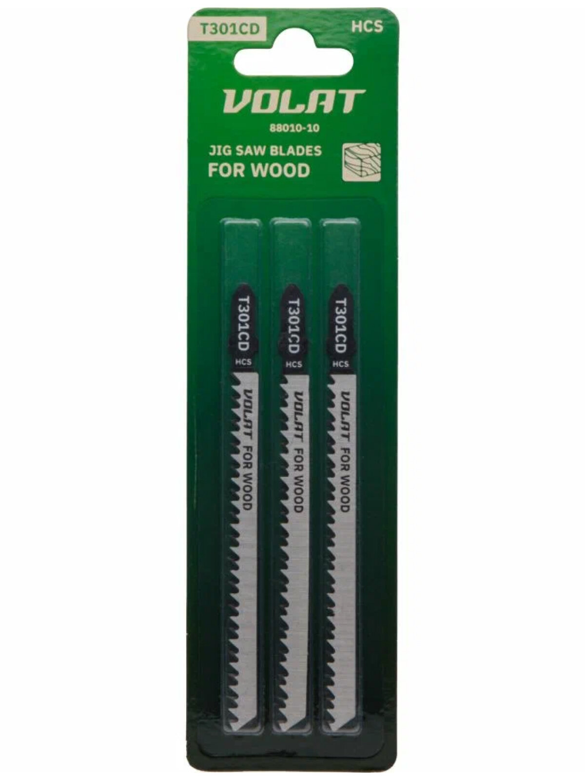 Пилка для электролобзика волат по дереву T301CD 3 штуки (88010-10)