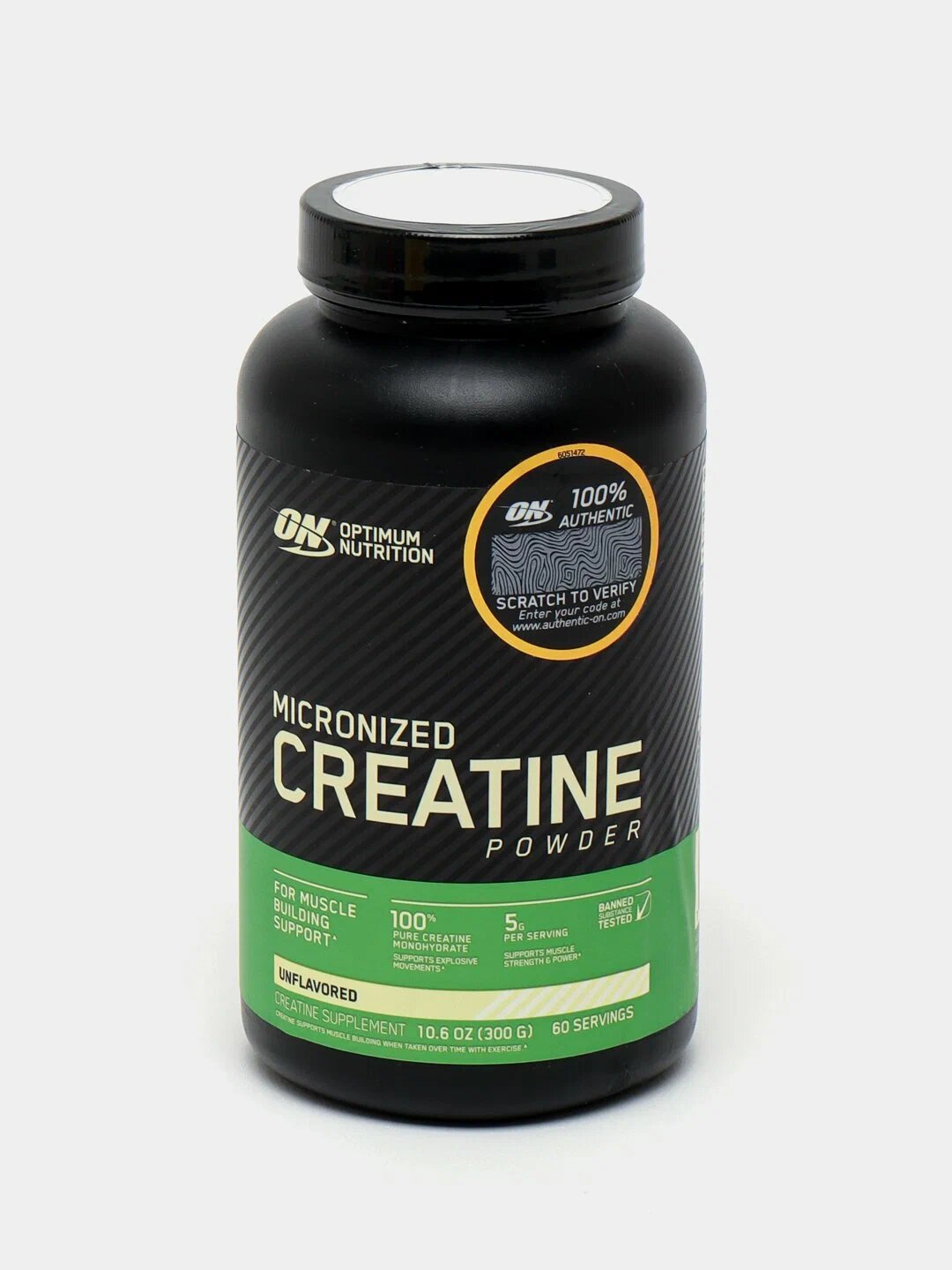 Креатин Optimum Nutrition Micronized Creatine Powder, 300 г, 60 порций
