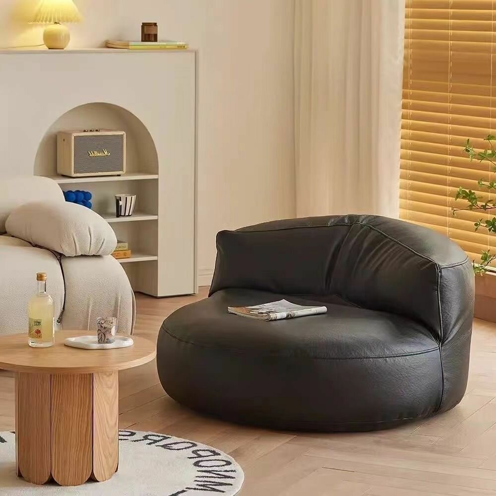 Кресло-мешок BEANBAG, кавайный цвет, для отдыха, с ленивым диваном, искусственный кожух