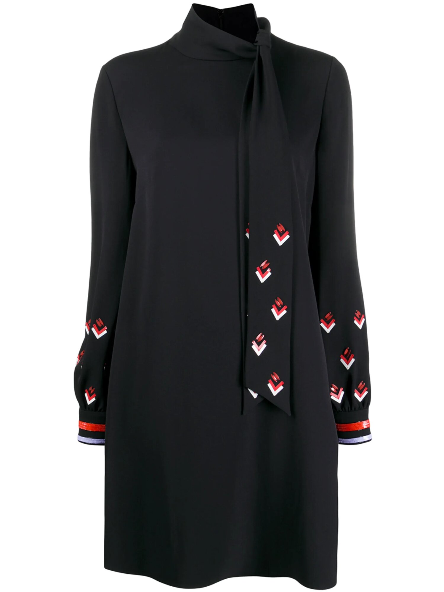 Платье Valentino, размер 42 IT, черный