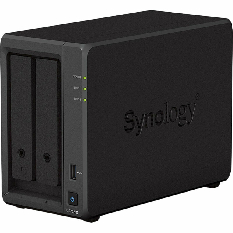 Сетевое хранилище Synology DS723+ 2x2.5/3.5 SATA/Ryzen R1600/2GB DDR4, 1941518
