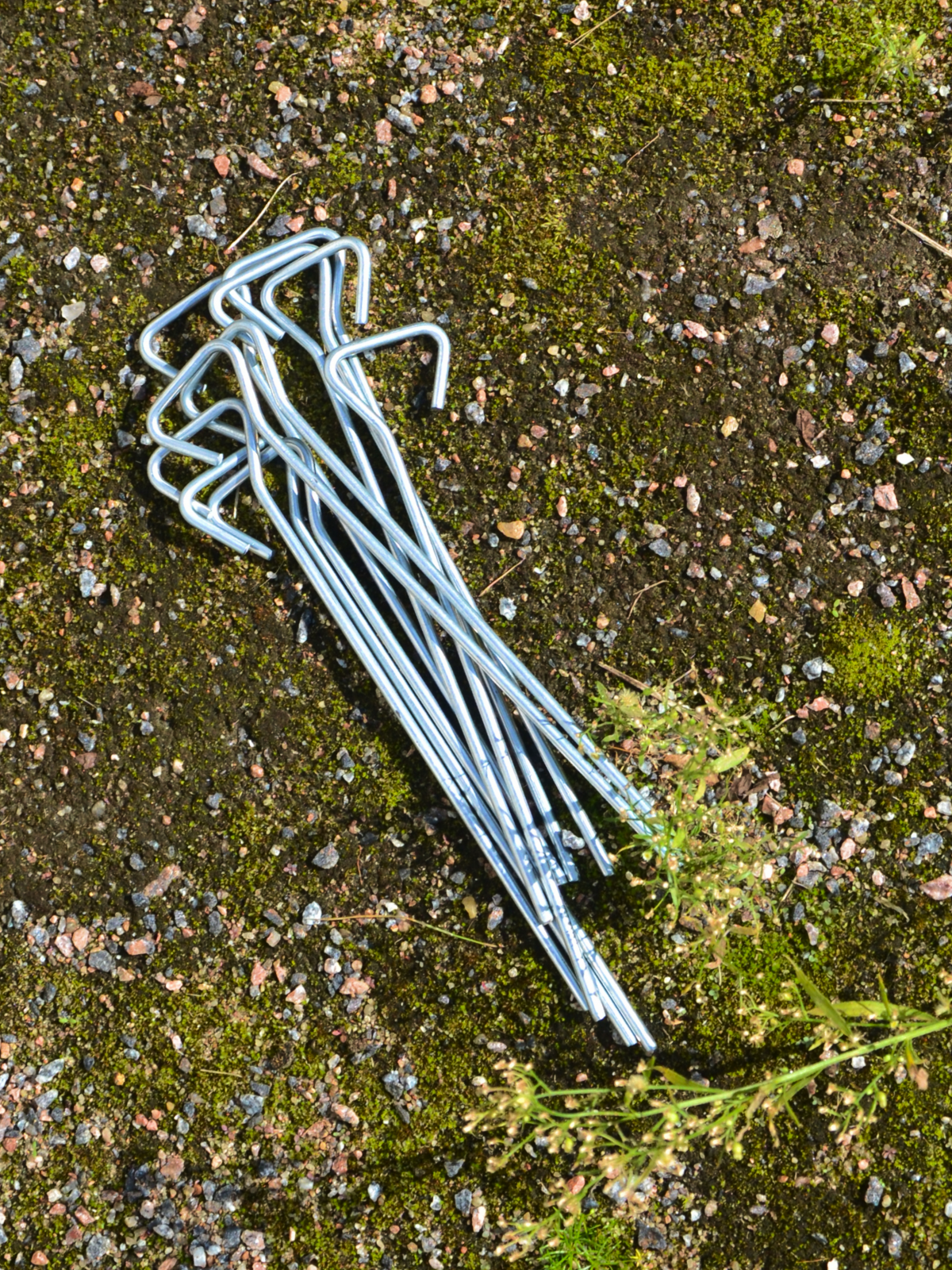 Колышки для палатки, металлические (оцинкованная сталь) набор 10 штук — фото 1