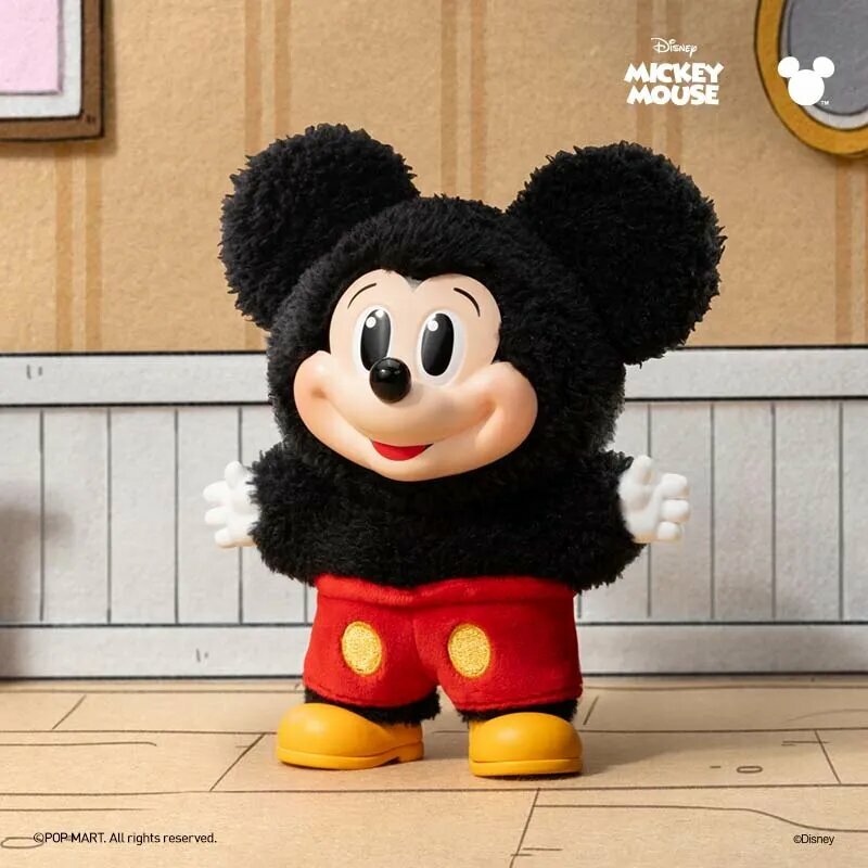 Коллекционные фигурки POP MART Mickey Family | Серия 'Cute Together' | Брелоки-ключницы | Оригинальный дизайн