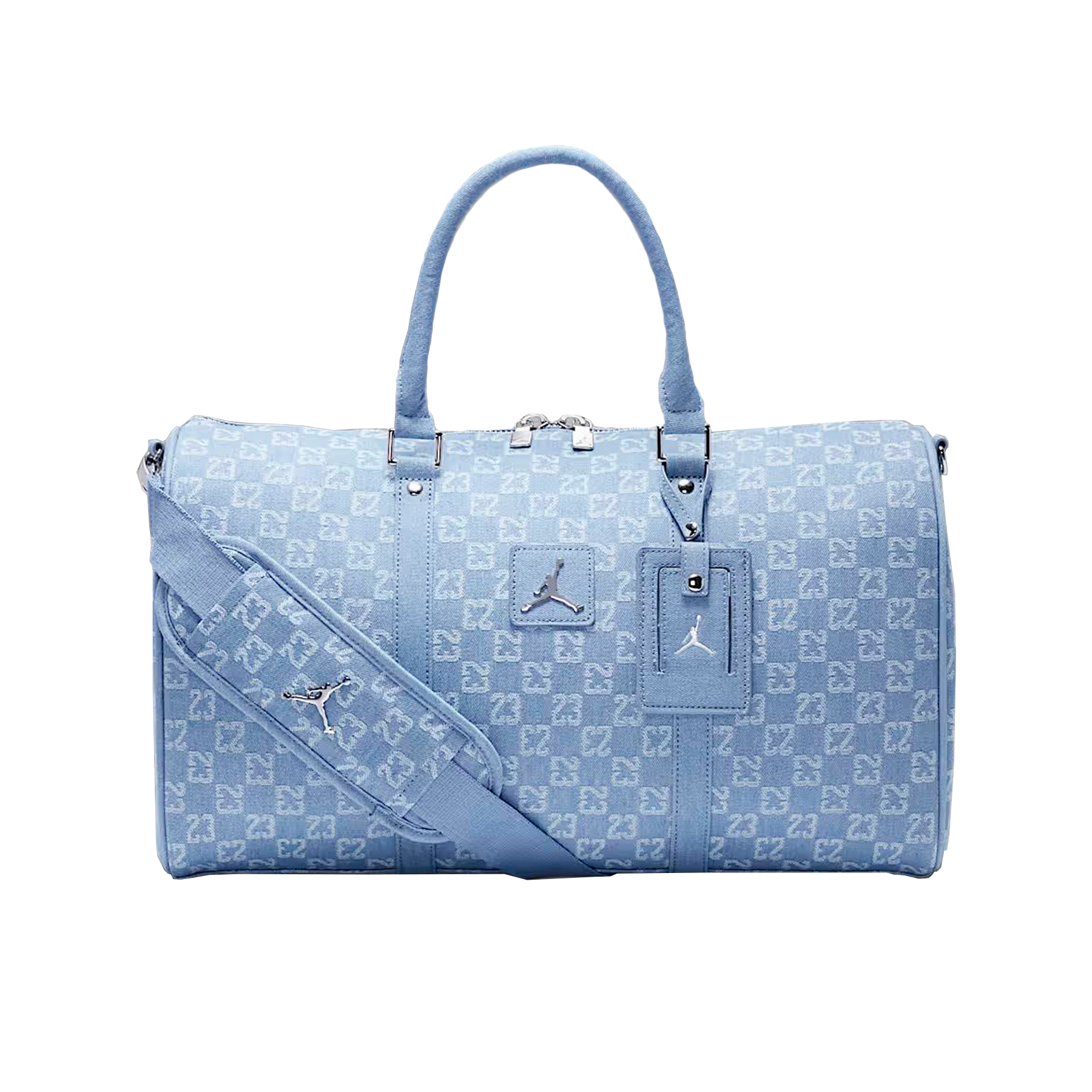 Сумка Jordan Monogram Duffle Bag Denim 47x20.3x26.7 (ДxШxВ), Джинсовый