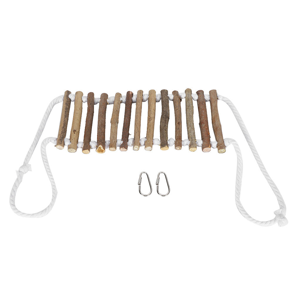 Попугай бревенчатый мост деревянная лестница гибкие свинг -мост