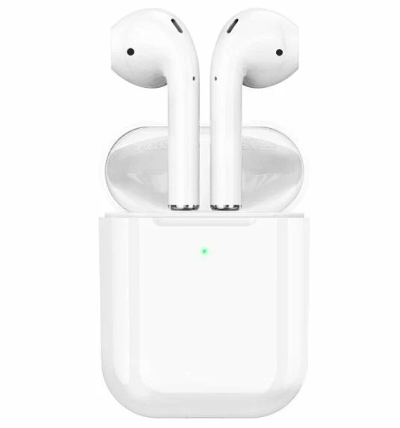 Беспроводные наушники Hoco EW74, Bluetooth 5.1, с микрофоном, влагозащита белые — фото 1