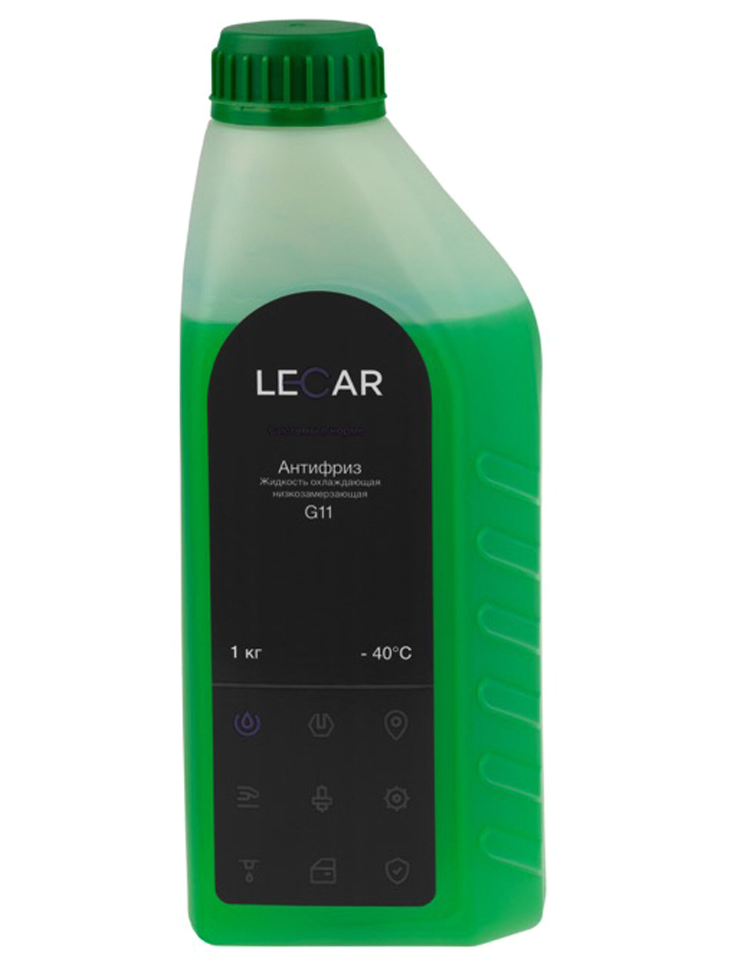 Антифриз G11 зеленый, 1 кг LECAR LECAR000011210