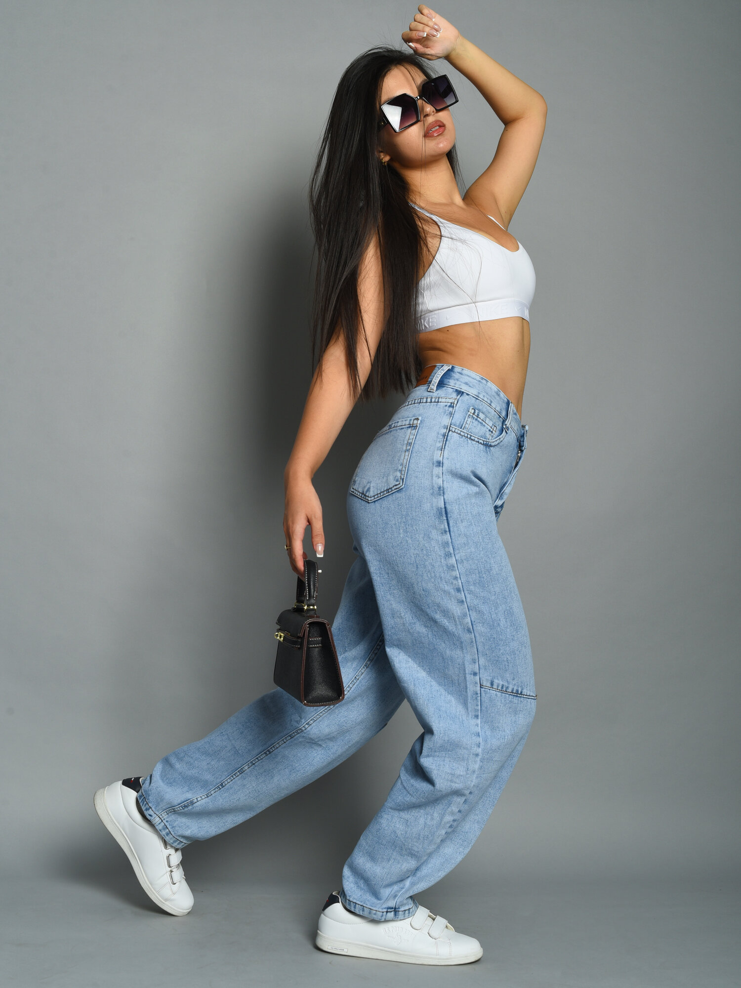 Джинсы бананы  7/8, размер 29, blue nostalgia — фото 1