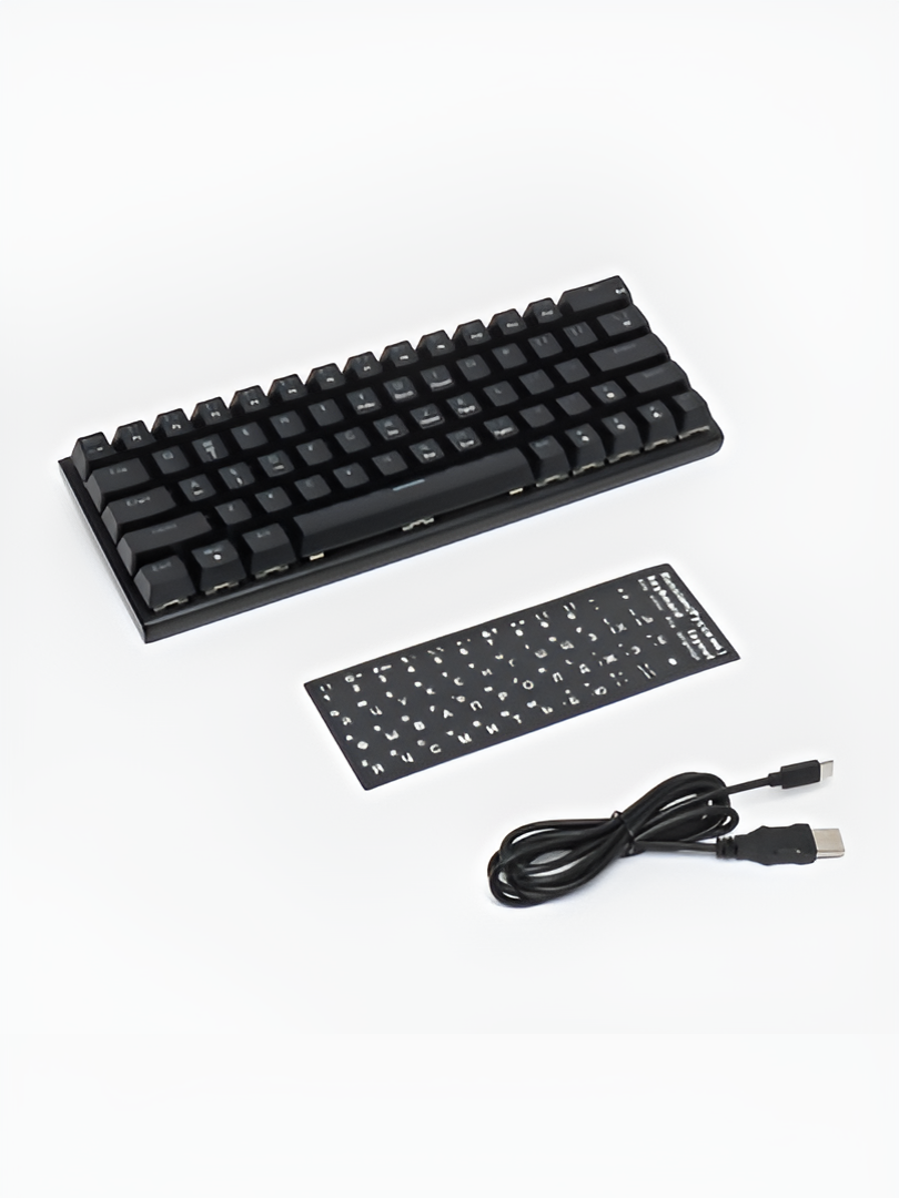 Игровая механическая клавиатура Yingbao Rubber mk60 RGB подсветкой Черный