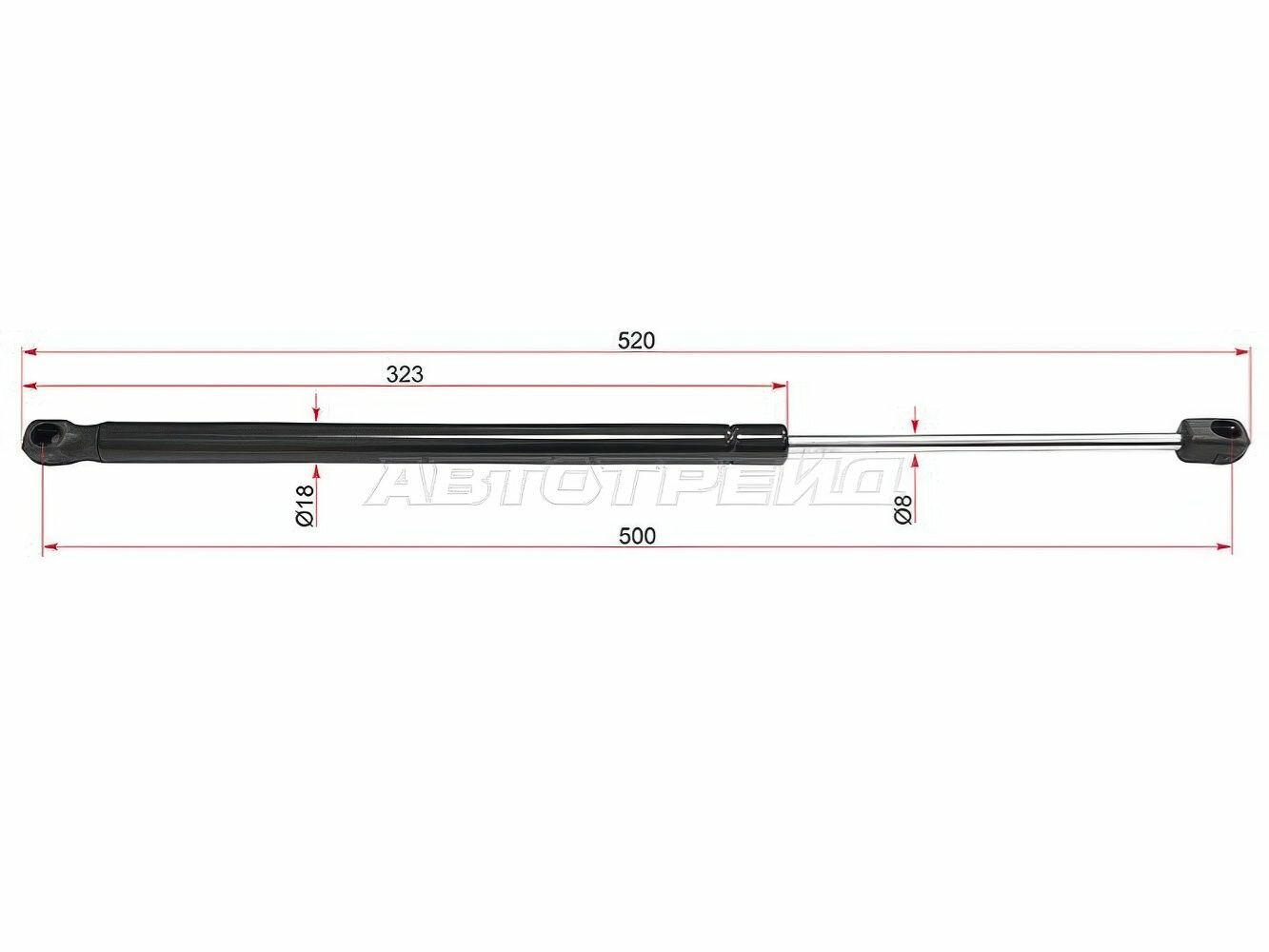 Амортизатор крышки багажника для КИА Соренто арт ST817702P500 SAT