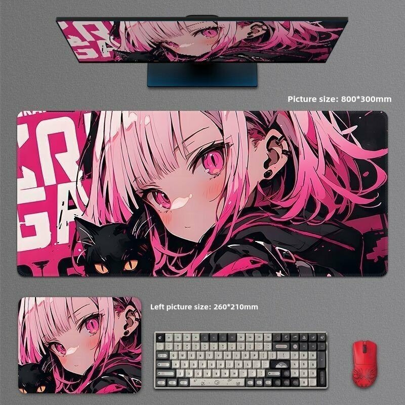 Большой коврик для мыши в стиле аниме 80x30cm