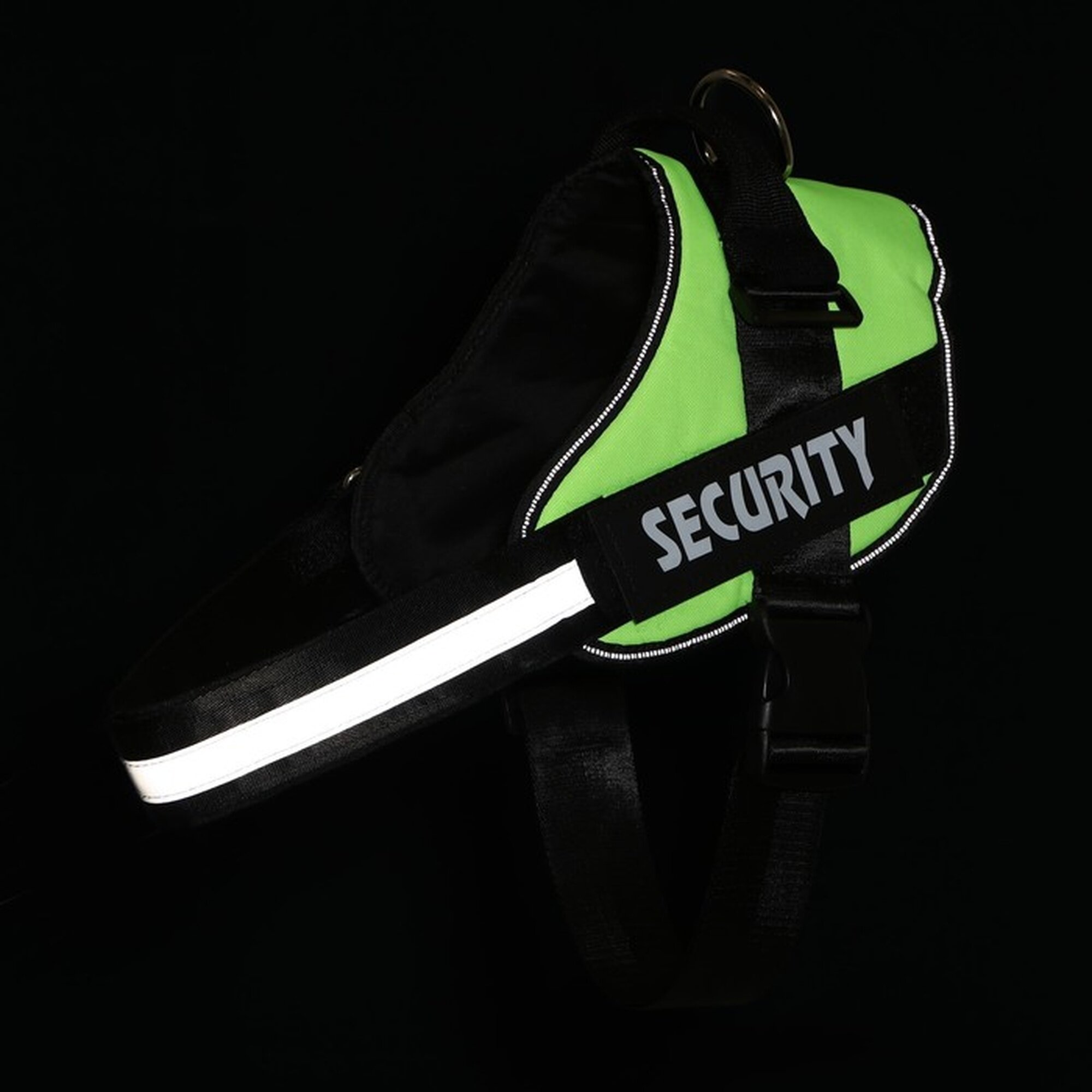 Картинки Шлейка К9 мягкая светоотражающая, размер ХХL, ОГ 95-110 см, вес 40-70 кг, салатовая