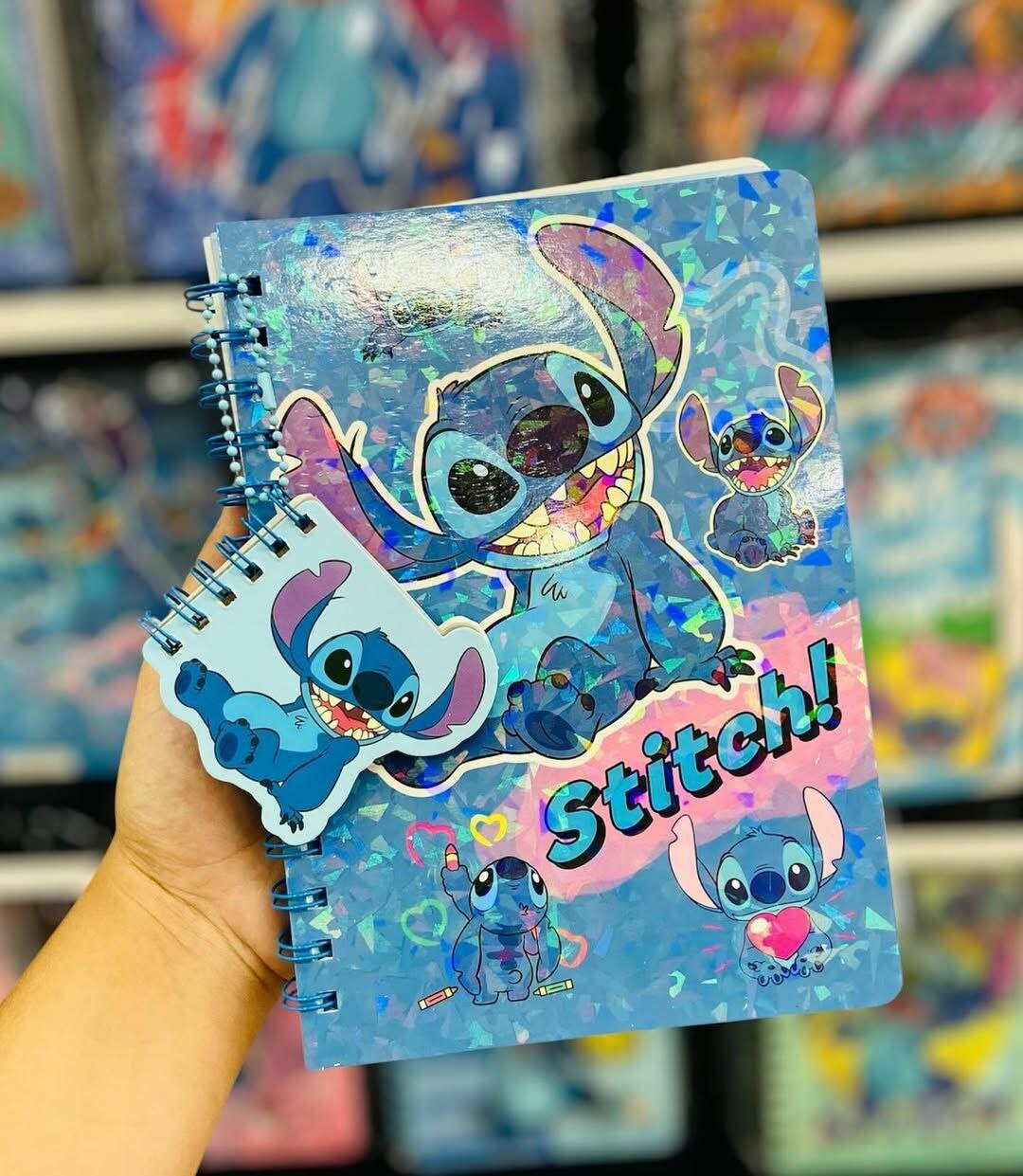 Блокнот "Stich ", премиум-класс, A6, дизайнерская бумага и голографическая