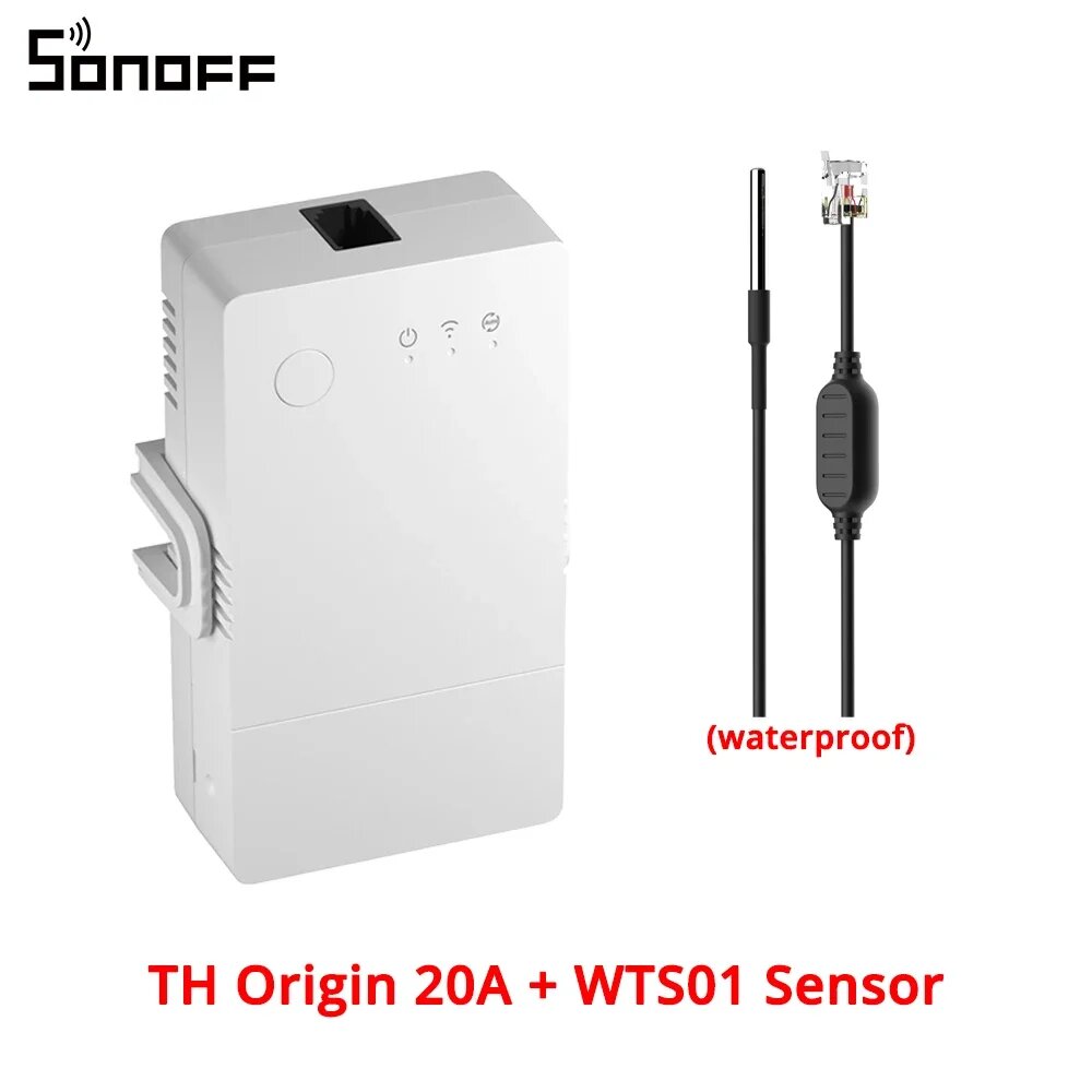 SONOFF TH Origi THR316/320 умный датчик температуры и влажности 20A WTS01