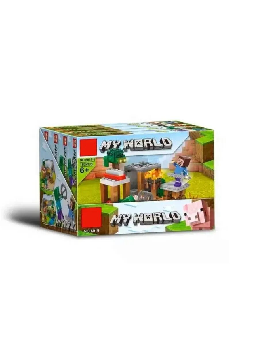 Конструктор аналог LEGO Minecraft "Деревня с жителями", 151-250 деталей, для детей