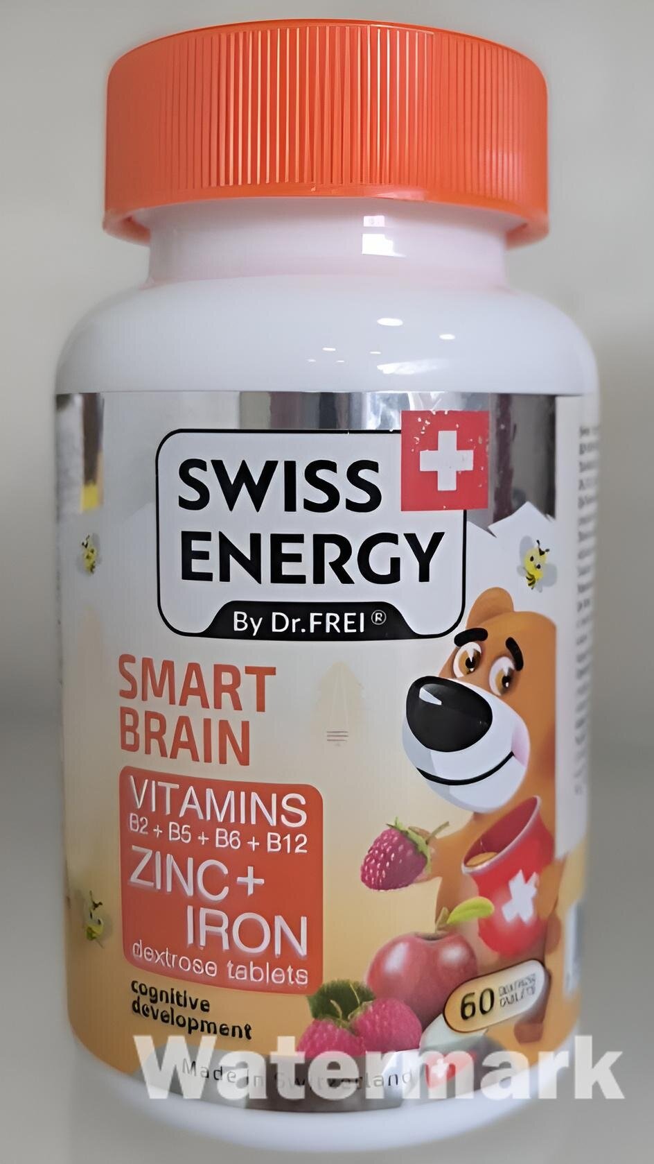 Витамины Swiss Energy "Smart Brain", для детей, мультивитамины, без ГМО, 60 шт.