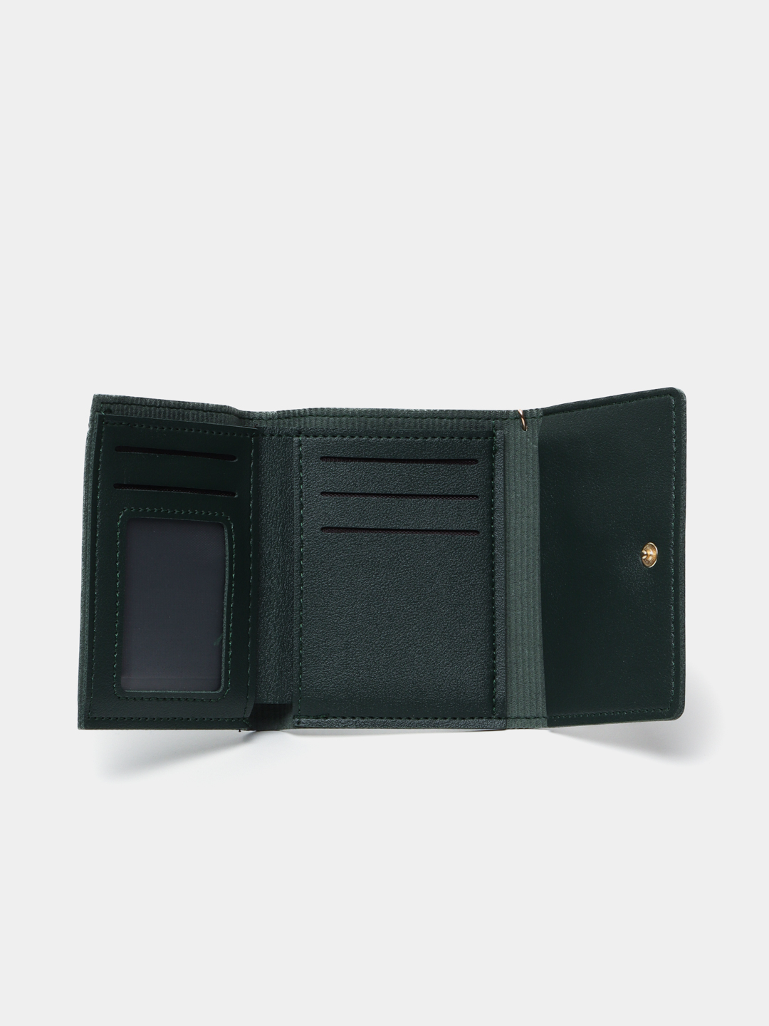 Кошелек , фактура гладкая, темно-зеленый — фото 1