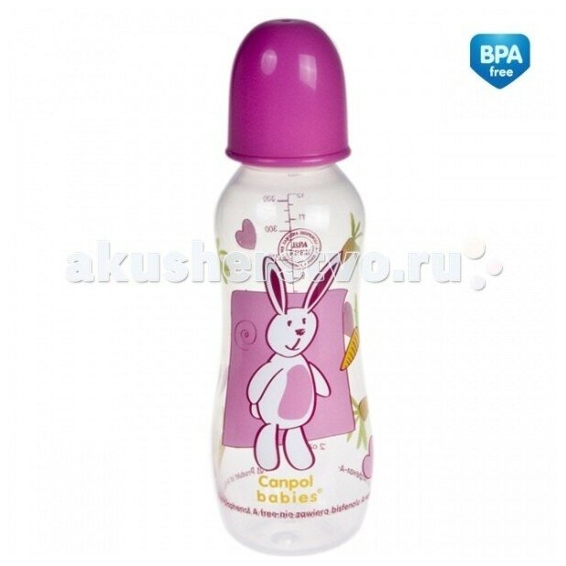 Бутылочка для кормления Canpol babies, 330 мл (59/205 Розовый) - фото №2
