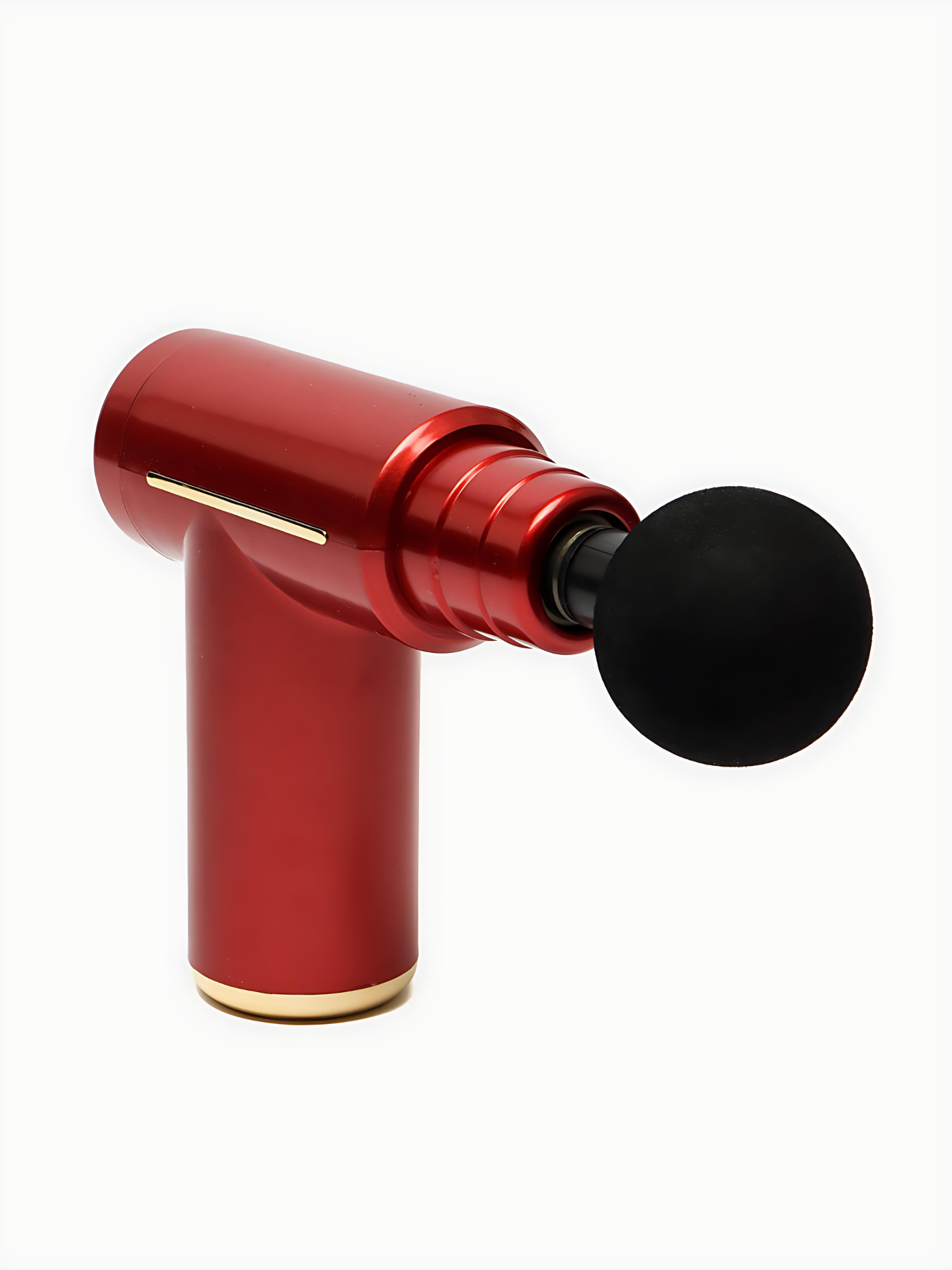 Мини массажный пистолет Massage gun, бесшумный, 6 режимов, USB Type-C. Red — фото 1