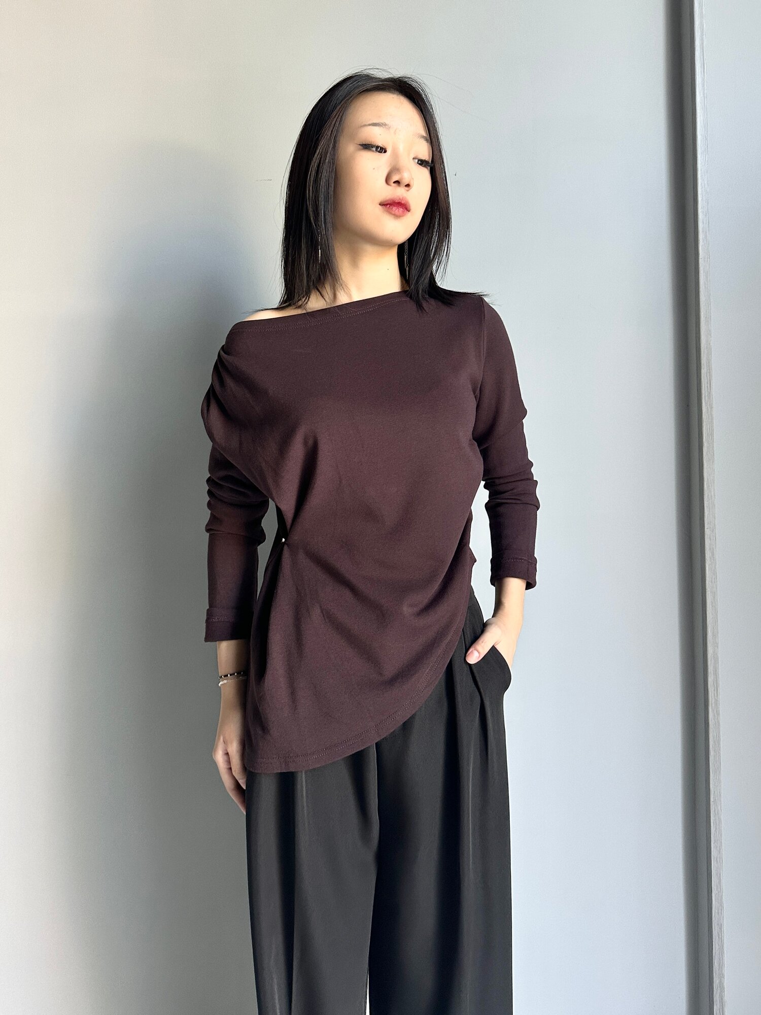 Водолазка INK, размер Std, коричневый — фото 1