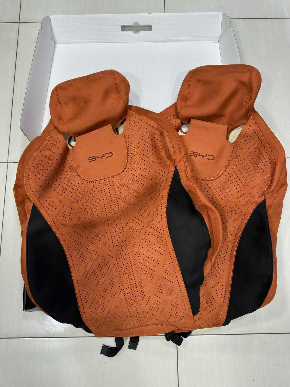 Чехол для автомобильных сидений модели BYD YUAN UP, Оранжевый