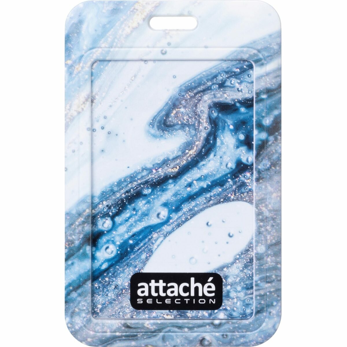 Бейдж вертикальный Attache Selection Fluid 110x68мм пвх с тесьмой (1920631) 25шт.
