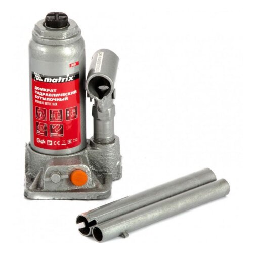 Matrix Домкрат гидравлический бутылочный Matrix 2 т h подъема 158–308 мм