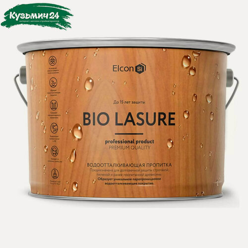 Изображение товара Пропитка для дерева Elcon Bio Lasure водоотталкивающая дуб, 9 л