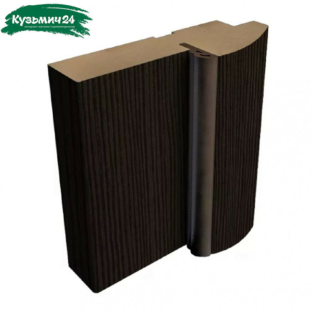 Коробка дверная ПВХ структурированная фактура Венге для межкомнатных дверей 35х75х2070 мм