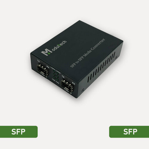 Изображение товара Медиаконвертер SFP в SFP (OEO), 155 Мбит/с – 2,5 Гбит/с
