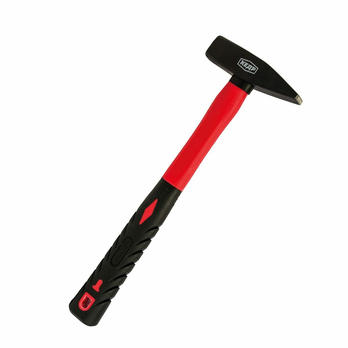 Молоток Кедр кованый стеклопластиковая обрезиненная ручка 300 г