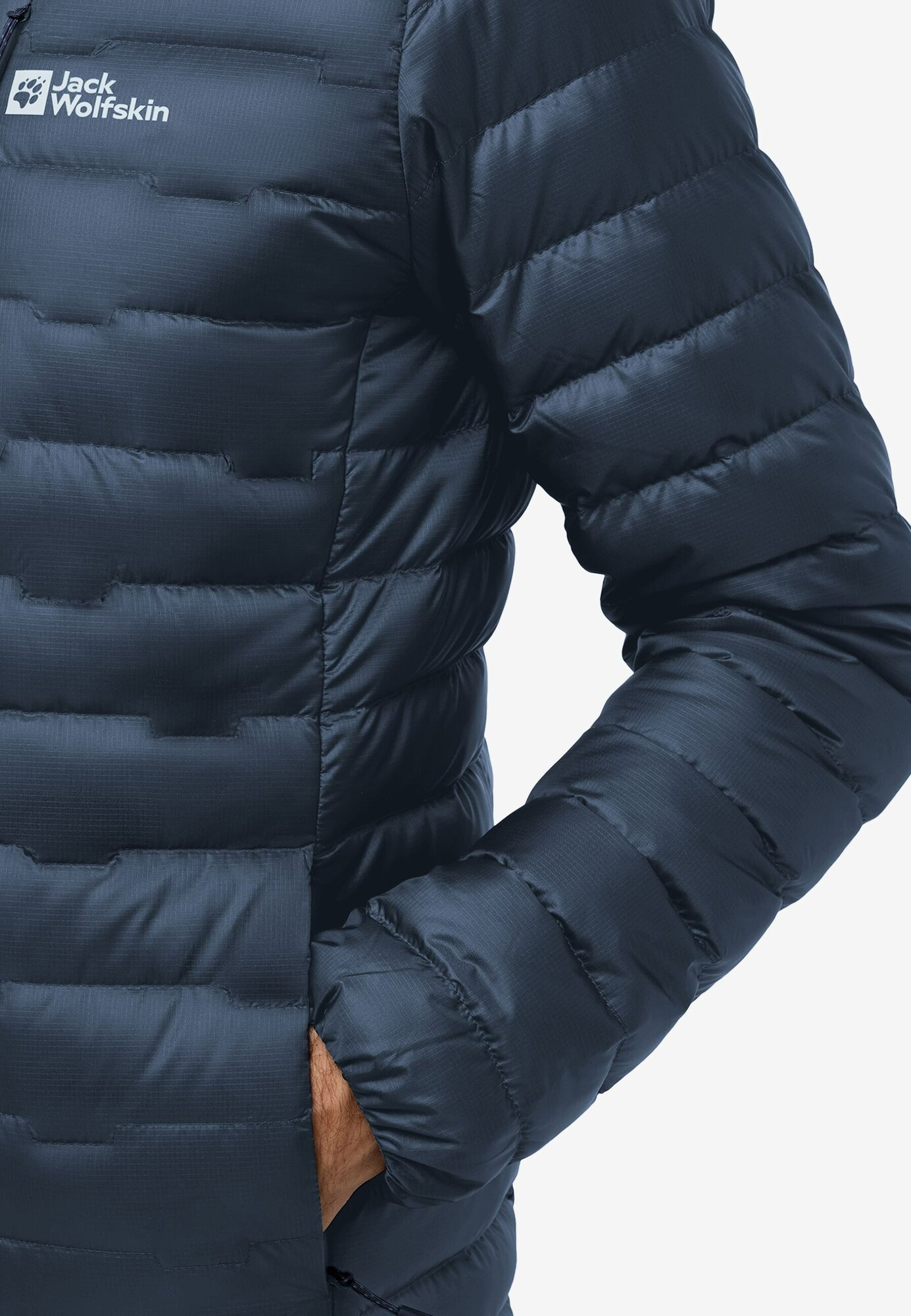 Пуховик Jack Wolfskin Passamani Down Hoody M Rds, размер M, темно-синий — фото 1