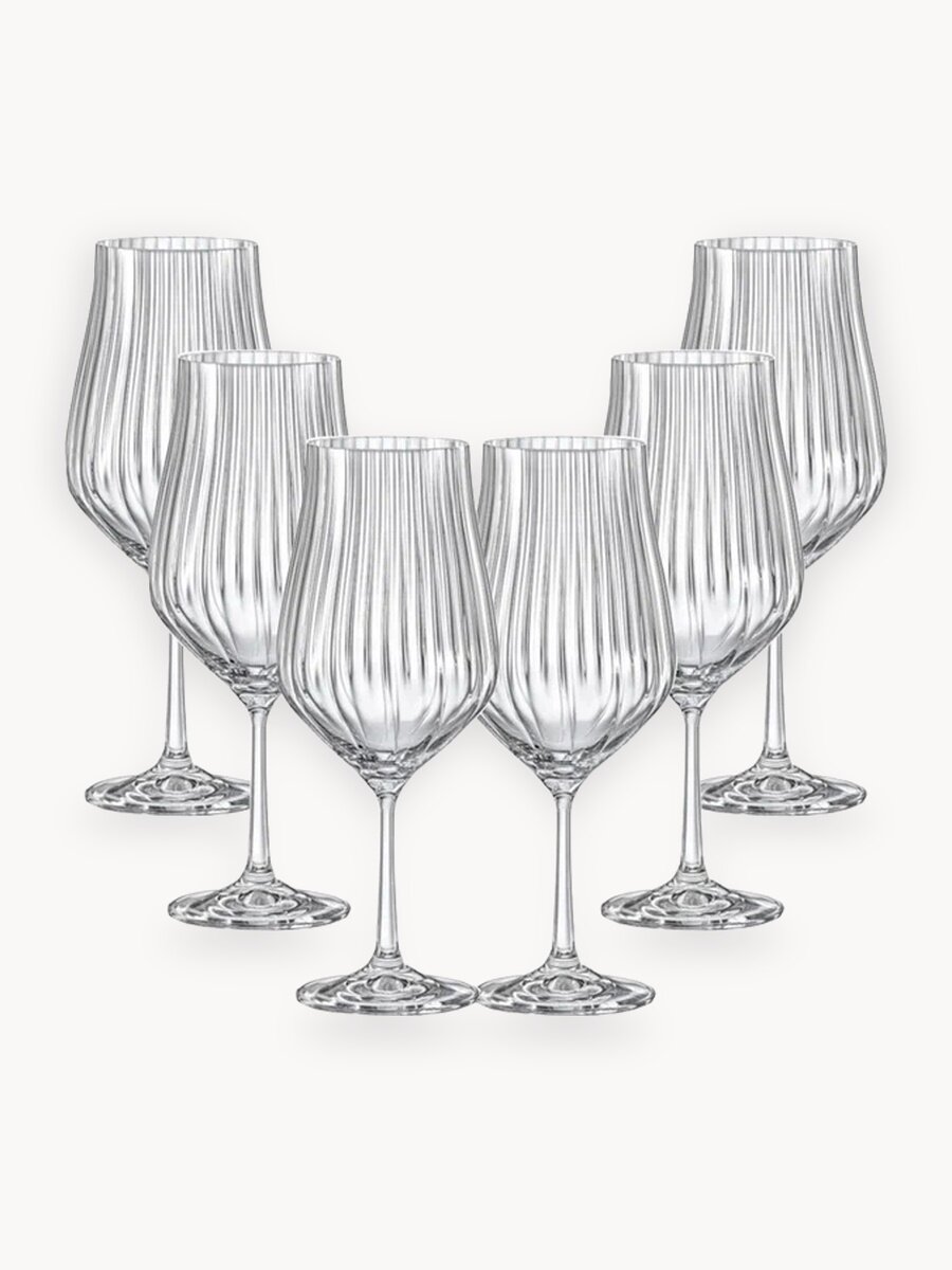 Набор бокалов для вина TULIPA OPTIC 6шт 550мл, универсальные