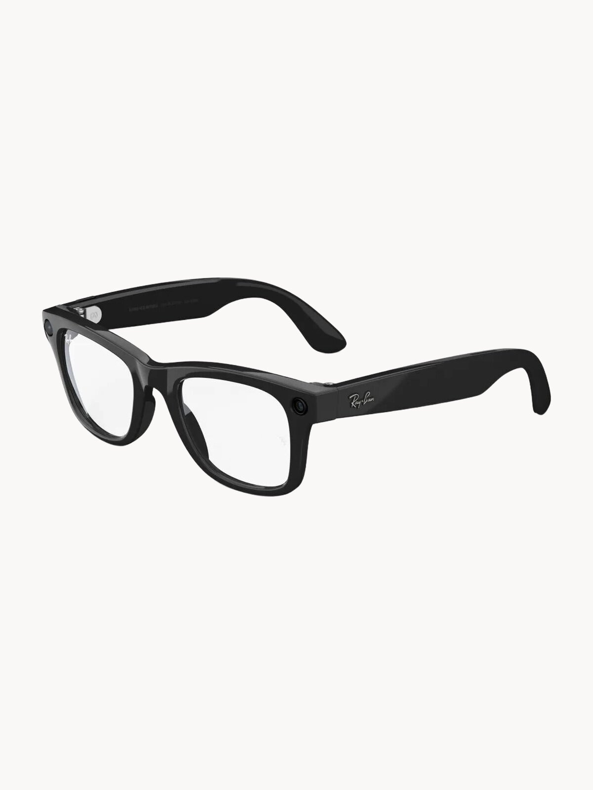 Ray-Ban Met* (Gen 1) - Wayfarer - размер L 53-22-155, прозрачные линзы Clear, оправа Shiny Black