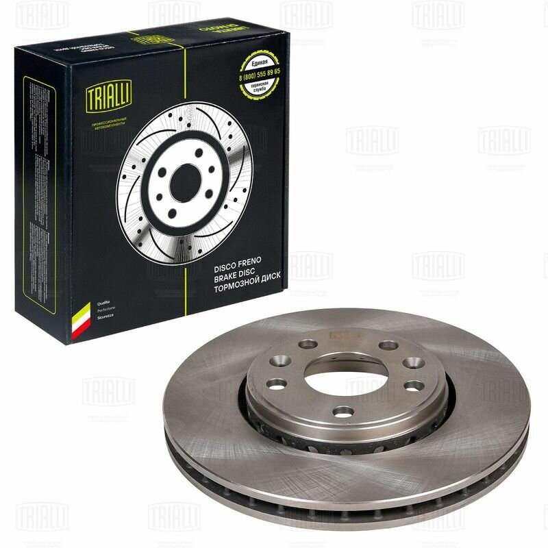 Диск тормозной передний для а/м Renault Megane III (08-) / Laguna (07-) / Scenic (09-) / Latitude (10-), Trialli DF 095115