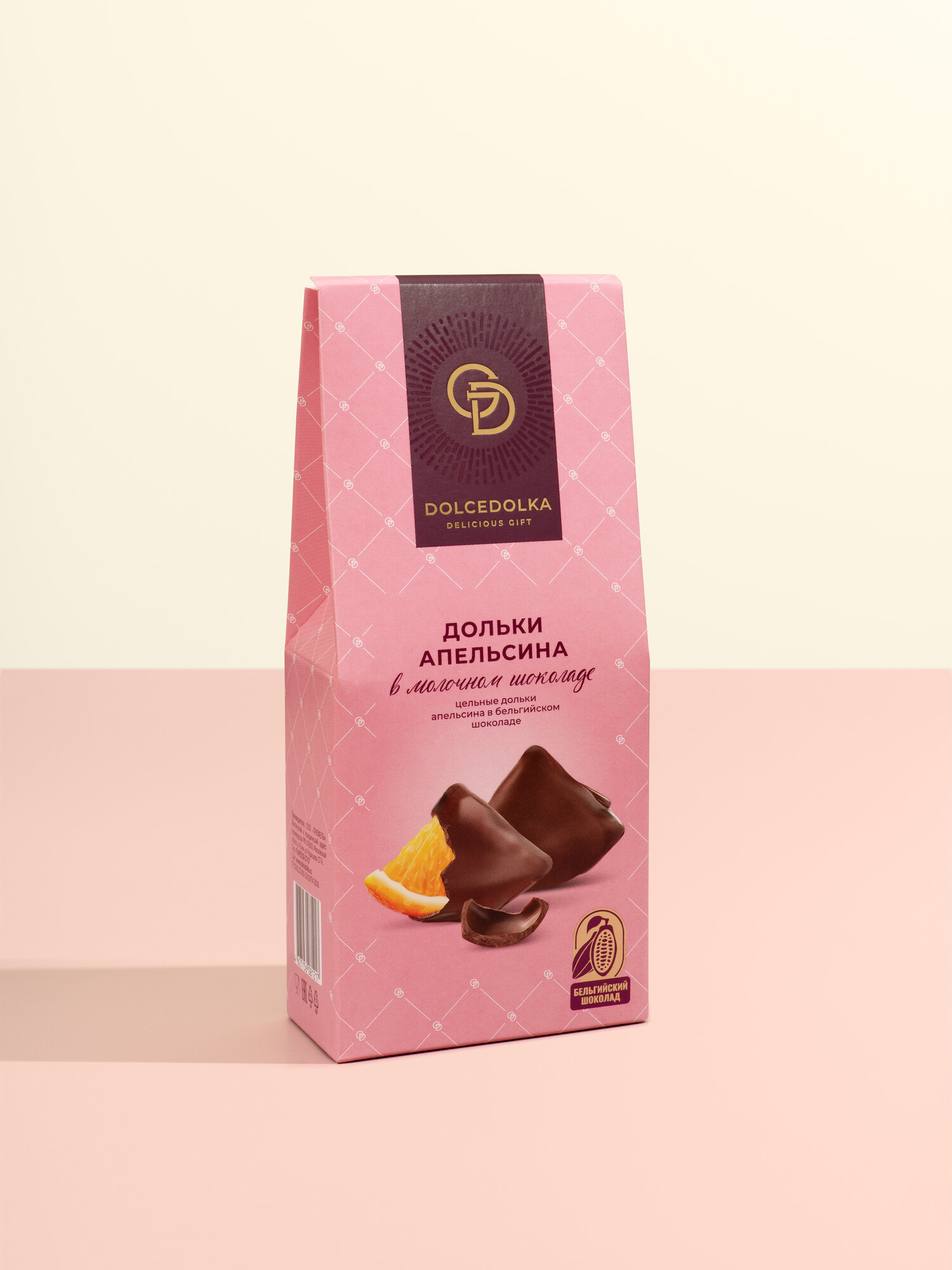 Набор конфет Dolcedolka Delicious Gift Дольки апельсина в молочном шоколаде 95 г - фото №1