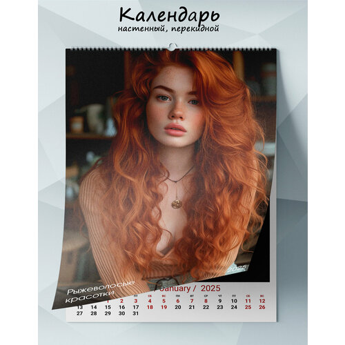 Календарь настенный перекидной Рыжеволосые красотки на 2025 год 1265₽