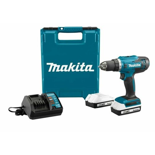 Аккумуляторная дрель-шуруповерт Makita DF488D004 18В G-Series 42Нм акк 2х2Ач зу кейс 21211₽