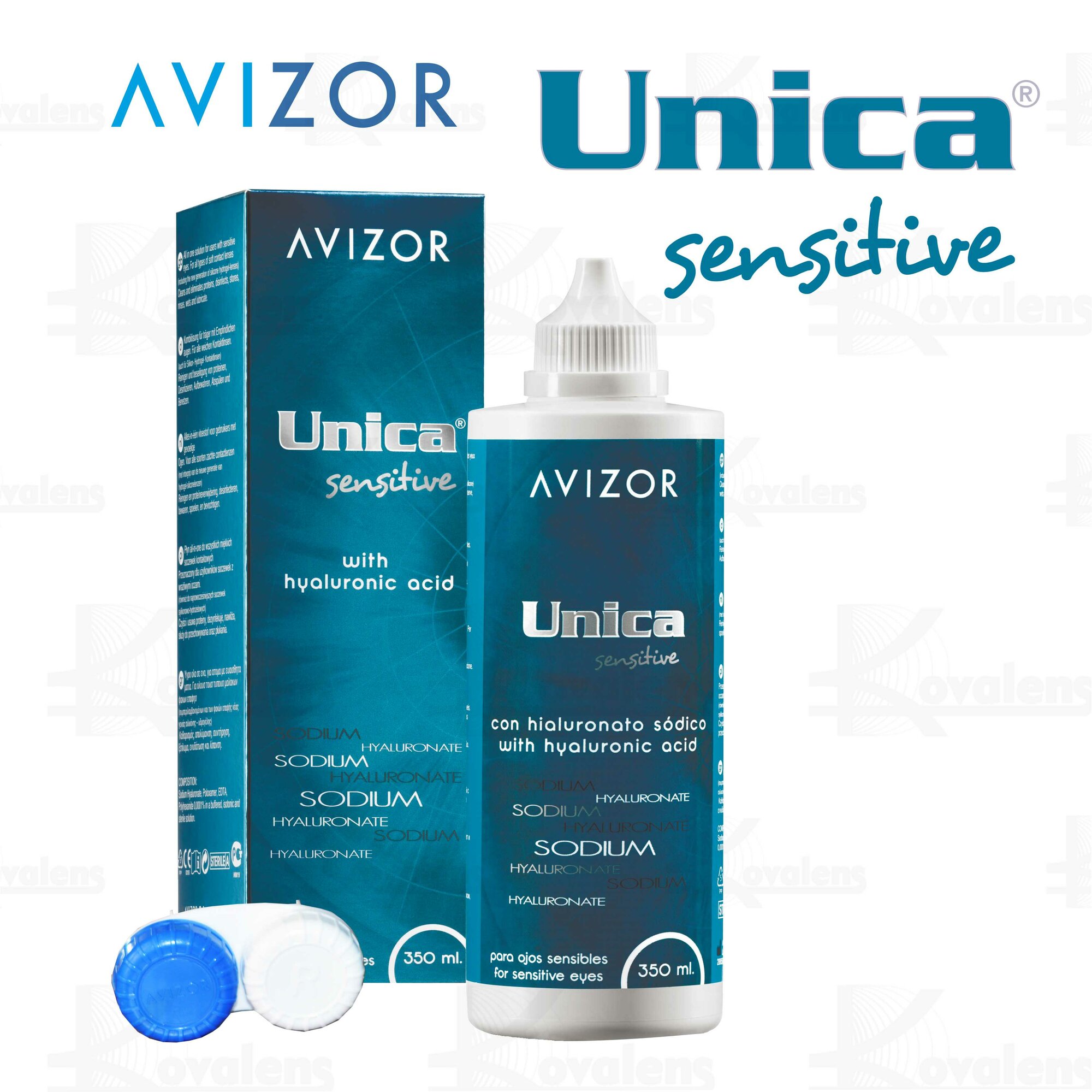 Растворы Для Контактных Линз Раствор UNICA SENSITIVE 350 мл * 3 Авизор Уника Сенсетив