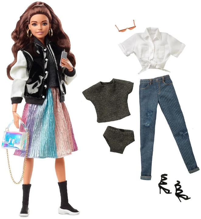 Кукла Barbie Barbiestyle 4 стильная с каштановыми волосами HCB75