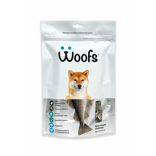 Рыбное лакомство Woofs для собак, сушеное, "Сиба-ину", 100 г