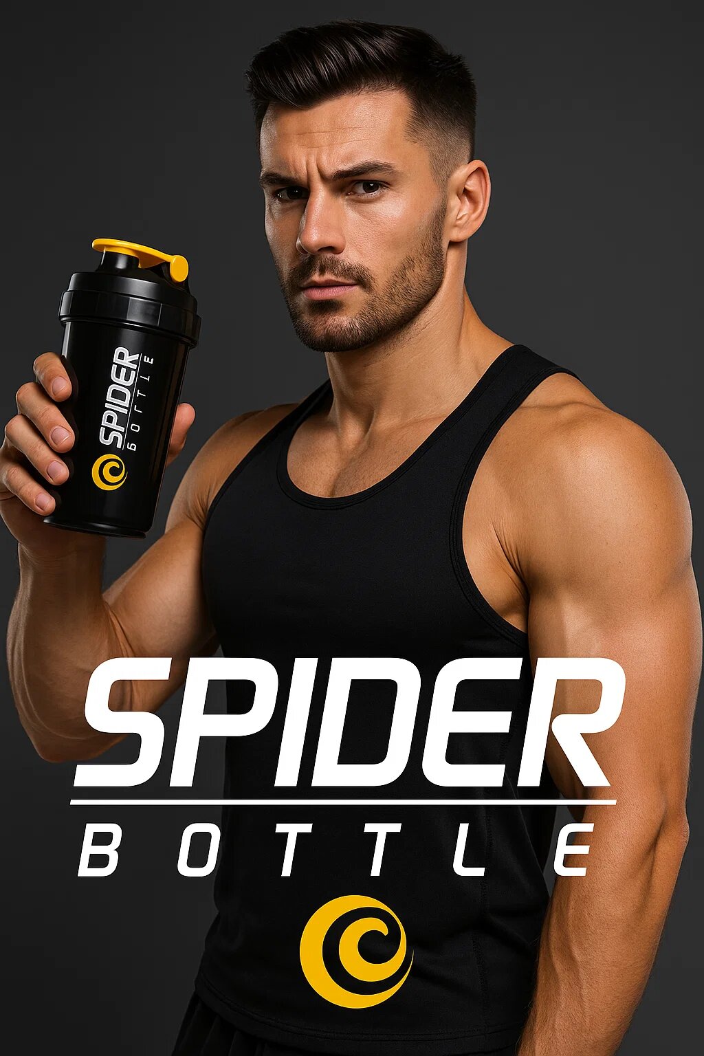 SPIDER BOTTLE — спортивный шейкер 500 мл с системой смешивания и защитой от протеканий