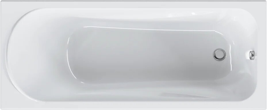 Акриловая ванна AM.PM Sense 170x70 с каркасом пристенная белая глянцевая прямоугольная