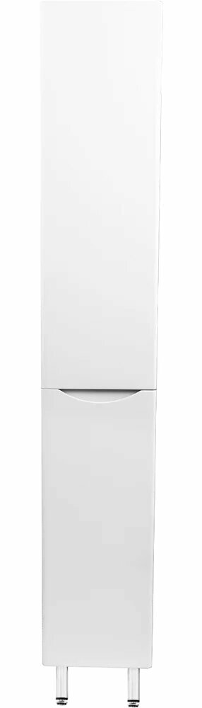 Шкаф-пенал для ванной Style Line Бергамо Люкс Plus 30 L с бельевой корзиной антискрейтч белый