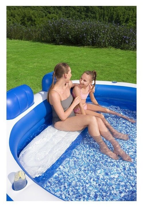 Best WAY Бассейн надувной семейный Splash Paradise 231 x 219 x 79 см Bestway 54422 . - фотография № 11