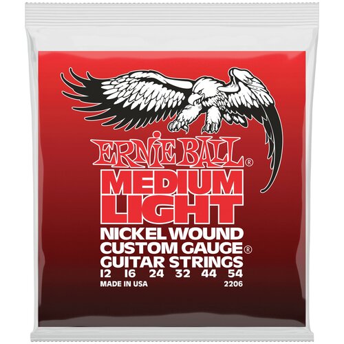 Струны для электрогитары ERNIE BALL 2206 Nickel Wound Light 11-52