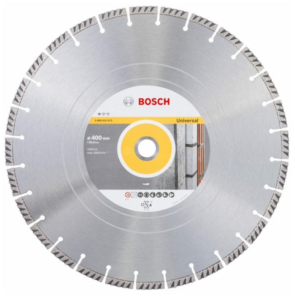 Алмазный отрезной круг 400x25.4 мм Bosch Standard for Universal 2608615073