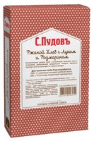 С.Пудовъ Смесь для выпечки хлеба Ржаной хлеб с луком и розмарином, 0.5 кг